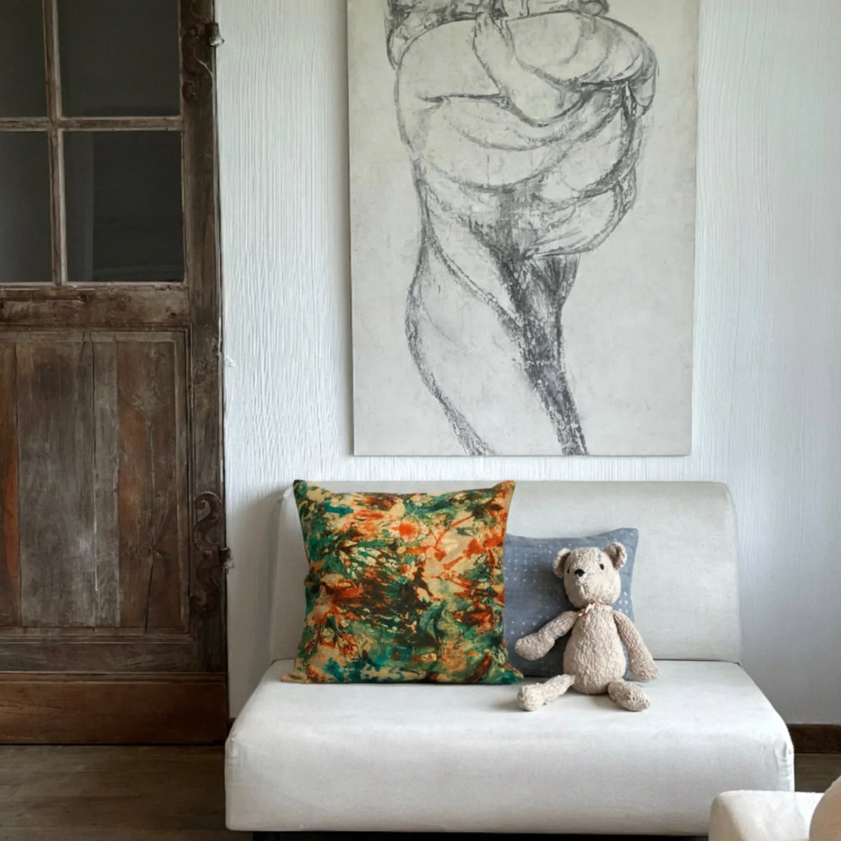 Housses de coussin en Kokodunda et velours