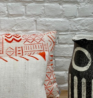 Coussin orange - Studio Matongé