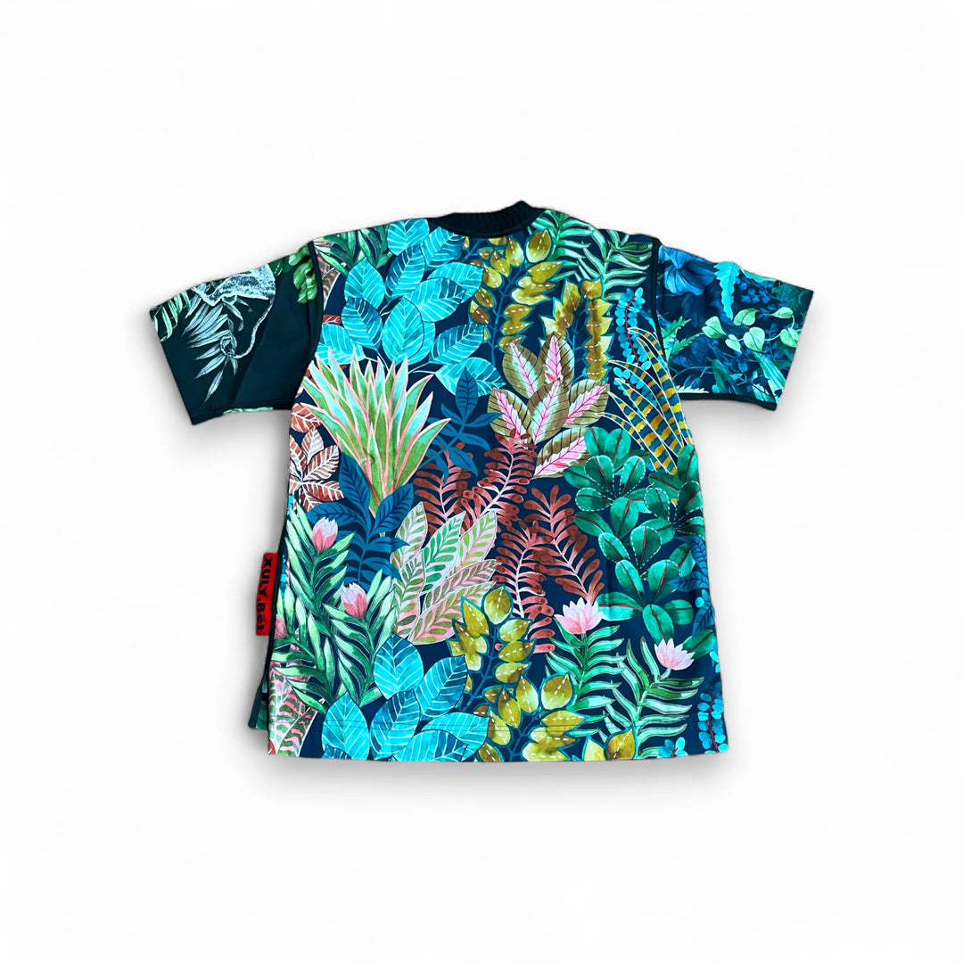 T-shirt BISENGO JP MIKA x XULY-BËT - Numéroté 2/65 - Taille S - Wearable-art inspiré du tableau "Magnifique" de la série de toiles BISENGO de JP MIKA.