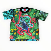 T-shirt BISENGO JP MIKA x XULY-BËT - Numéroté 2/65 - Taille S - Wearable-art inspiré du tableau "Magnifique" de la série de toiles BISENGO de JP MIKA.