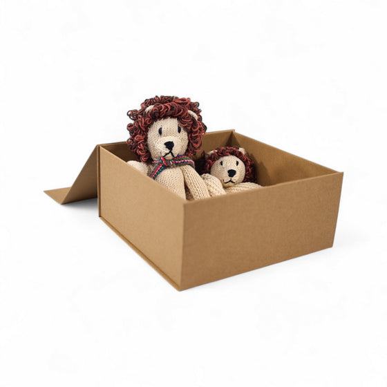 Geschenkbox zur Geburt – Die bezaubernden Duos – Löwen