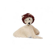 Doudou plat lion en coton bio certifié GOTS - fait main - LEONARD - Studio Matongé