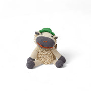 Peluche éco-responsable en coton bio certifié GOTS - mouton - HECTOR - Studio Matongé. Taille S. 
Couleur du chapeau aléatoire. 