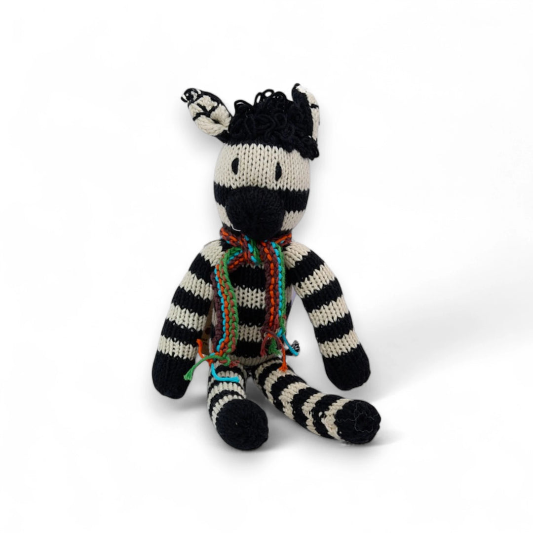 Doudou zèbre à longues pattes - Peluche éco-responsable en coton bio - THEO - Studio Matongé