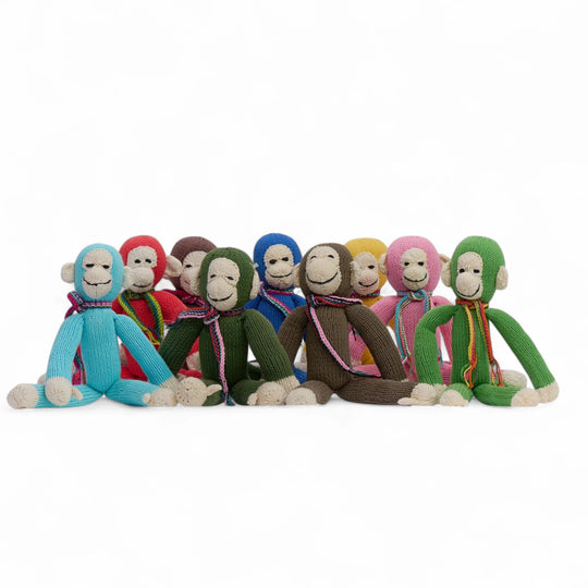 Le singe JOSEPH est disponible en 2 tailles S & M et en de nombreuses couleurs  (ici en taille M).