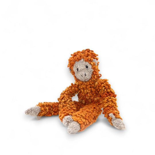 Peluche singe tamarin en laine bio éco-responsable - TAMY - Studio Matongé