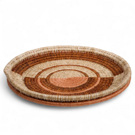 ZAMA-KORA – Handgevlochten grafisch dienblad