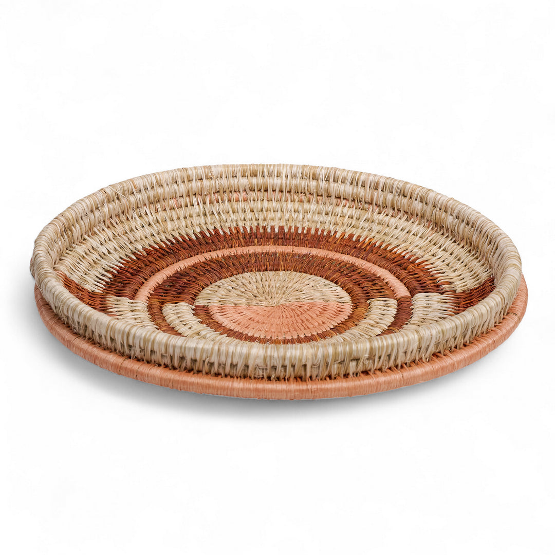 ZAMA-KORA – Handgevlochten grafisch dienblad