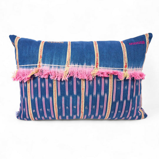 JINA-LUMA housse en jean et tissage baoulé