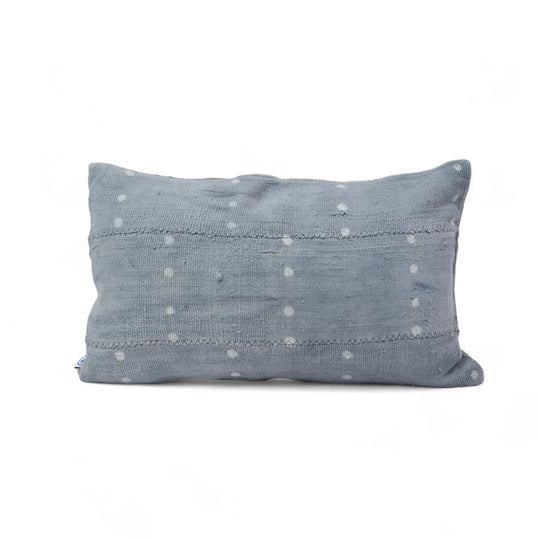 Housse de coussin ethnique - Série limitée - Bogolan gris - KIVUJU - Studio Matongé - 30 x 50 cm