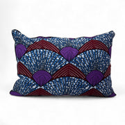 Housse de coussin ethnique rectangulaire 40 x 60 cm en wax multicolore - OSUN-SANAA - Studio Matongé