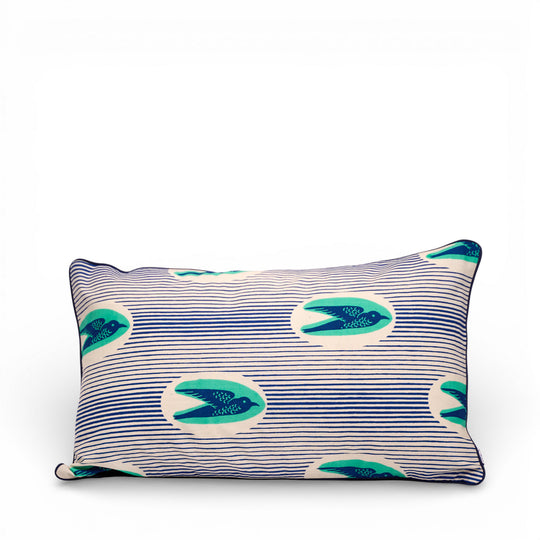 LONA-MTOTO - Housse de coussin en wax et double gaze