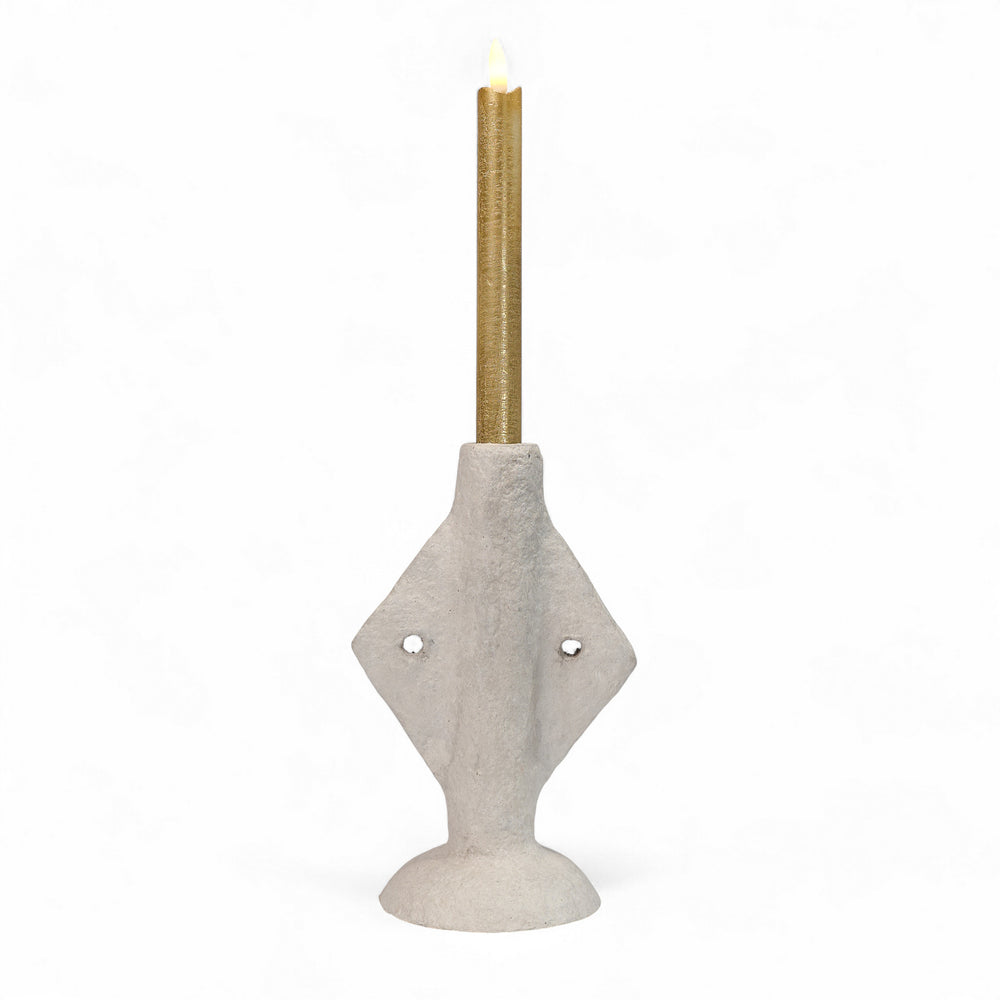 NSINGWENI – Sculpturale kandelaar van papier-maché