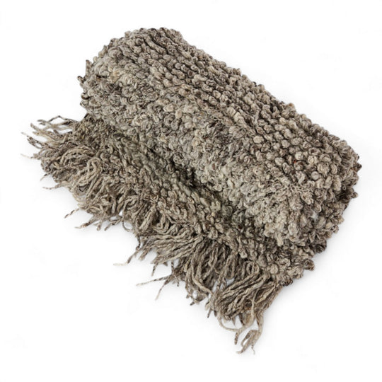 TANGGOOR plaid grosses mailles en laine mérinos bio