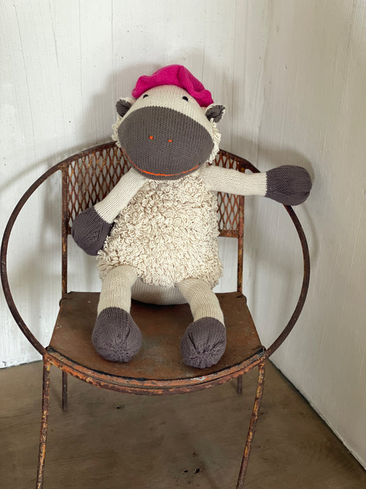 Eco-responsible plush toy in GOTS certified organic cotton - sheep - HECTOR