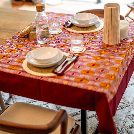 GIDA-ZUBA nappe en wax & lin