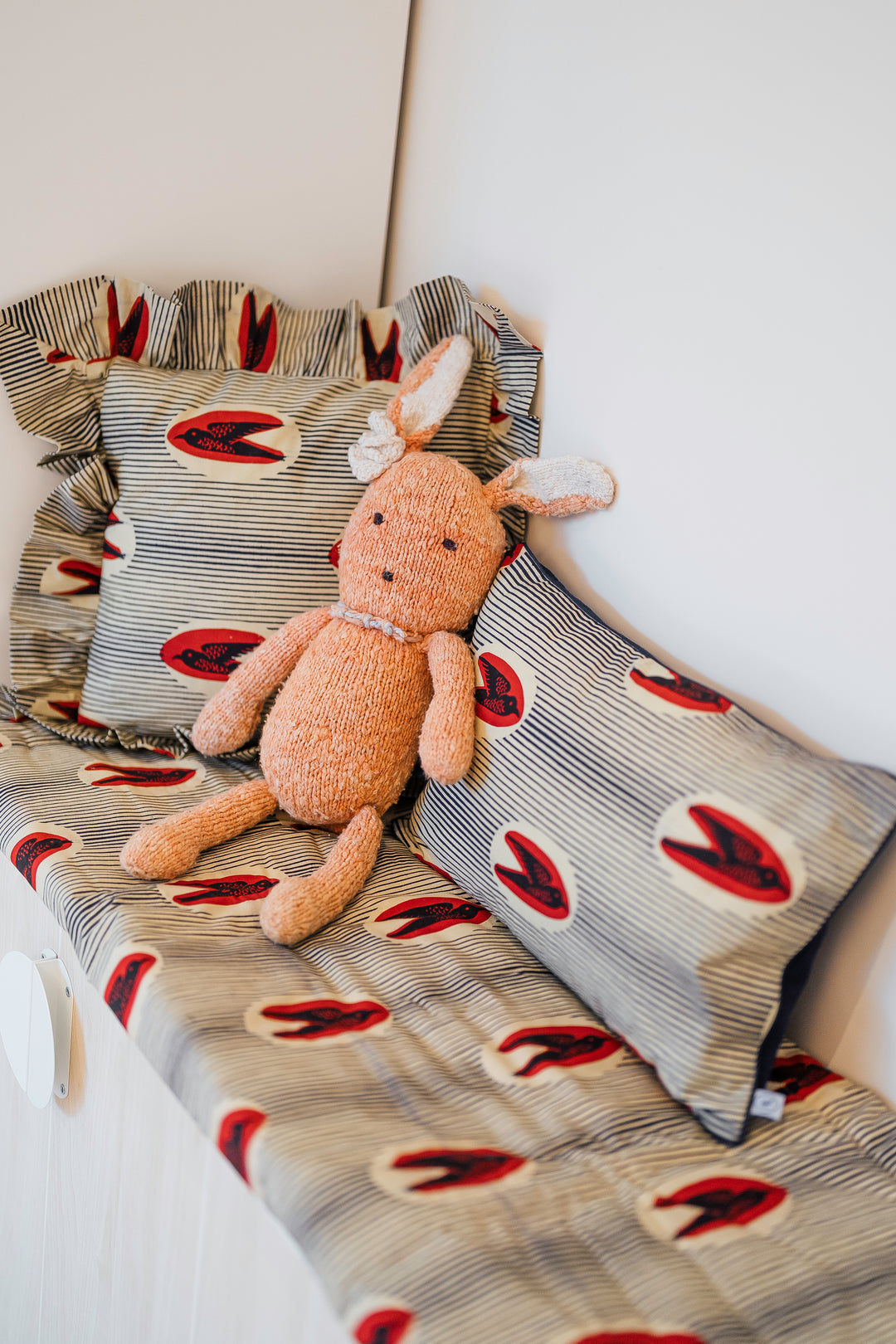 LONA-MTOTO - Housse de coussin en wax et double gaze