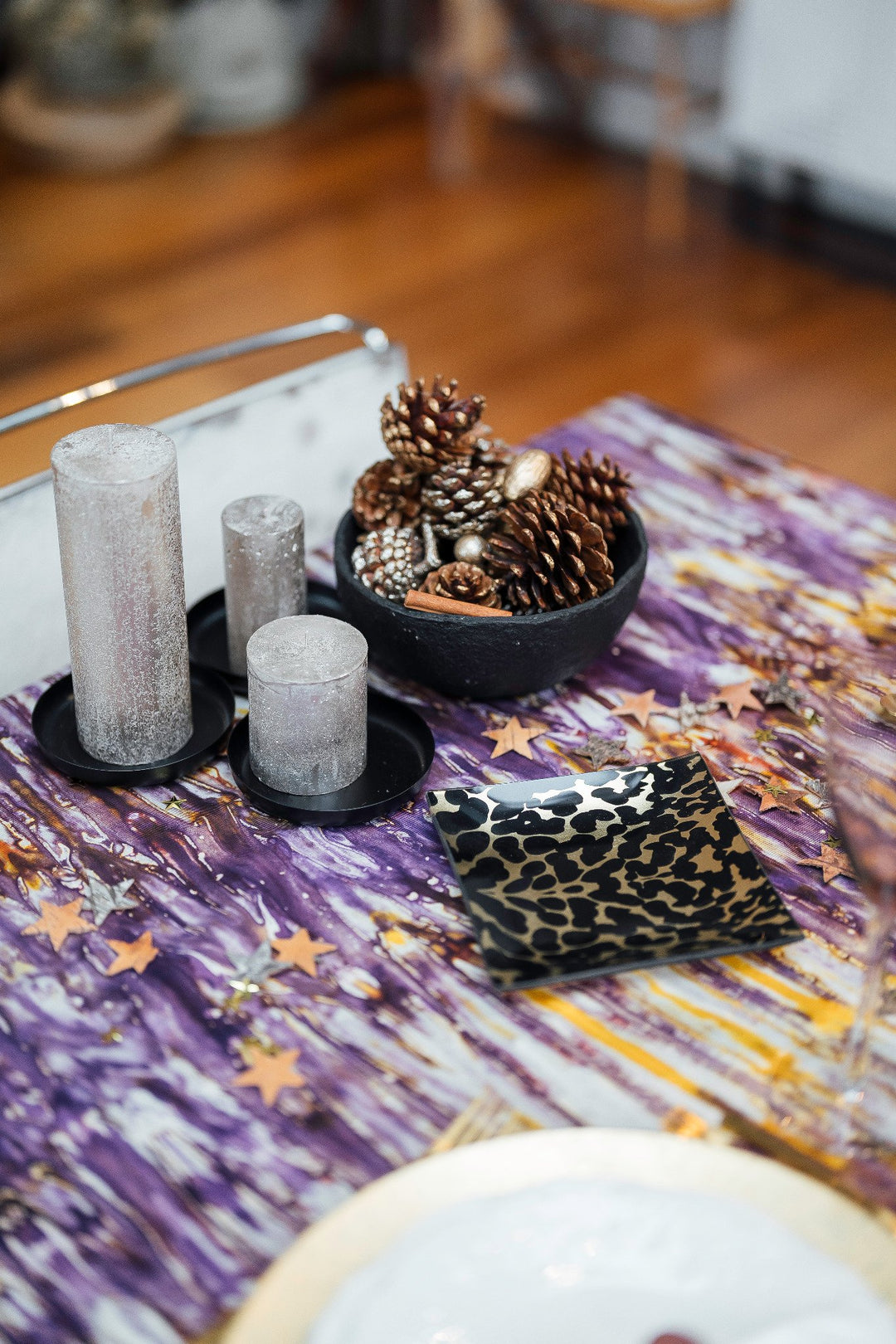 DUNDA IRIS tablecloth in kokodunda – Unique piece