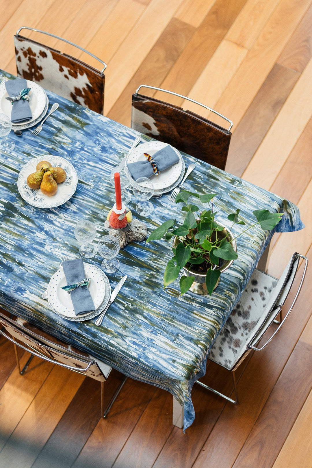 DUNDA LAGUNE tablecloth in kokodunda – Unique piece