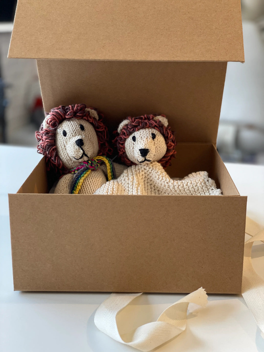 Coffret Cadeau de Naissance – Les Duos Craquants – Lions