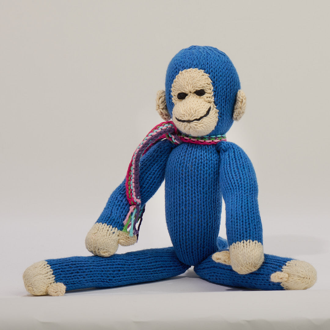 Long-legged monkey soft toy - Eco-responsible plush in organic cotton - JOSEPH