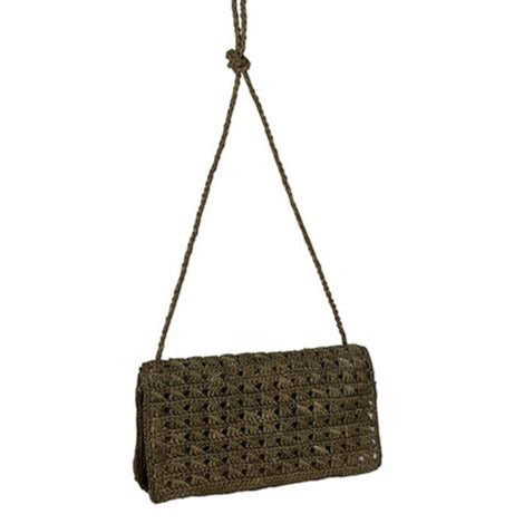 Sac Tovo en raphia tressé - coloris Tea. Made in Mada chez Studio Matongé.