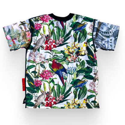 T-shirt BISENGO JP MIKA x XULY-BËT - Numéroté 6/65 - Taille M - Wearable-art inspiré du tableau "La Générosité" de la série de toiles BISENGO de JP MIKA.