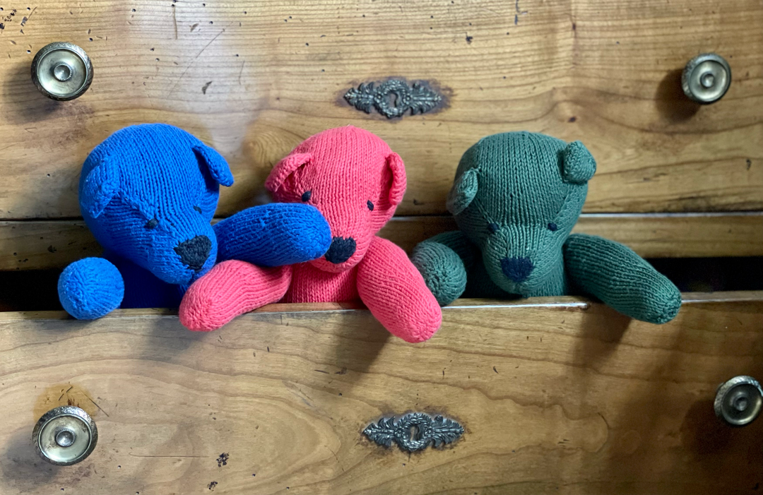 LEON handgemaakte beer van biologisch katoen