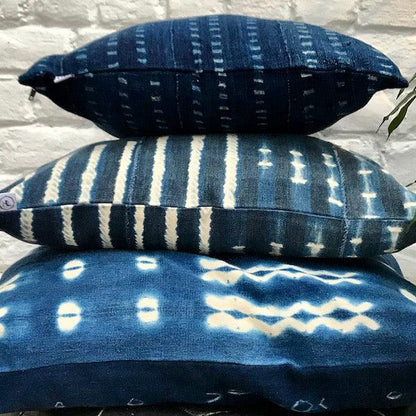 Ethnic cushion cover - Indigo vintage blue - BUUM