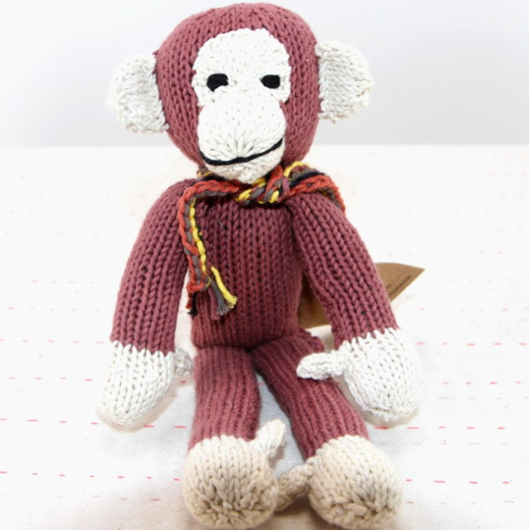 Doudou singe à longues pattes - Peluche éco-responsable en coton bio - JOSEPH - Studio Matongé
