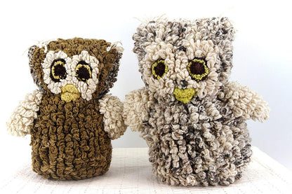 Eco-friendly organic wool owl comforter - ARCHIE - Kenana Knitters