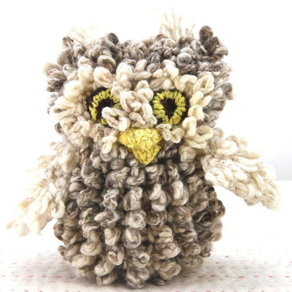 Eco-friendly organic wool owl comforter - ARCHIE - Kenana Knitters