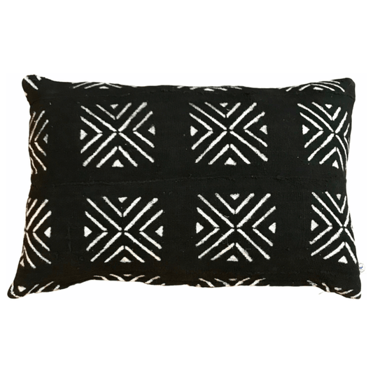Ethnic cushion cover - Mudcloth Bogolan black - MRABA