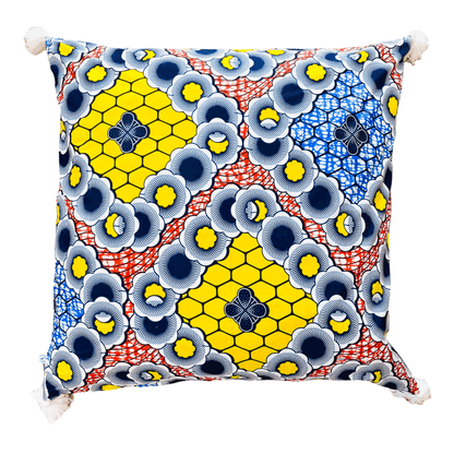 Ethnic cushion cover - Multicolor wax - SOGIN