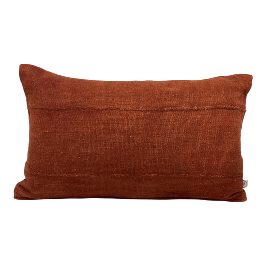 Ethnic cushion cover - KIVU- Limited series - Bogolan Terracotta