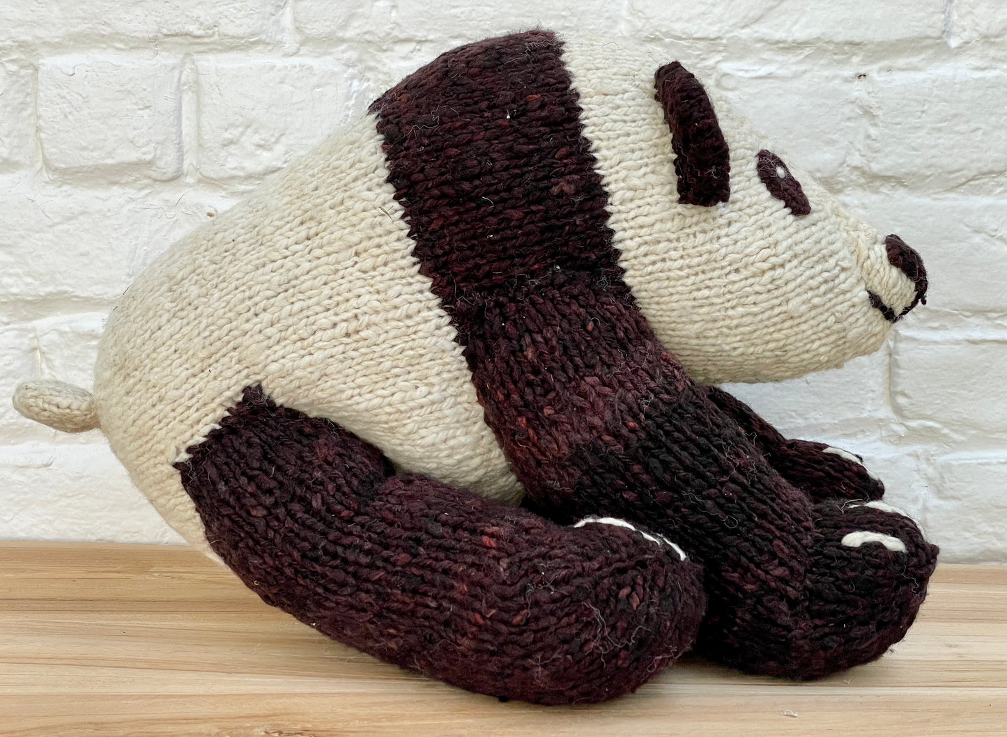 Peluche en laine bio faite main éco-responsable - Doudou ours XL- SCHUMAN
