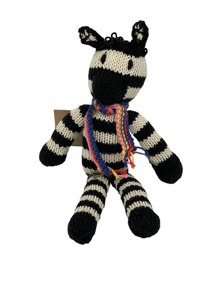 Long-legged zebra soft toy - Eco-friendly organic cotton soft toy - RAYMOND