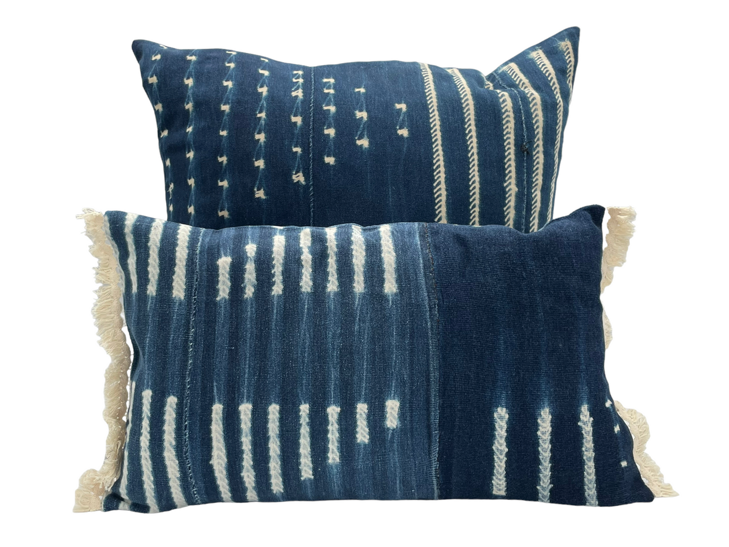Ethnic cushion cover - Vintage indigo blue - ZABUNI
