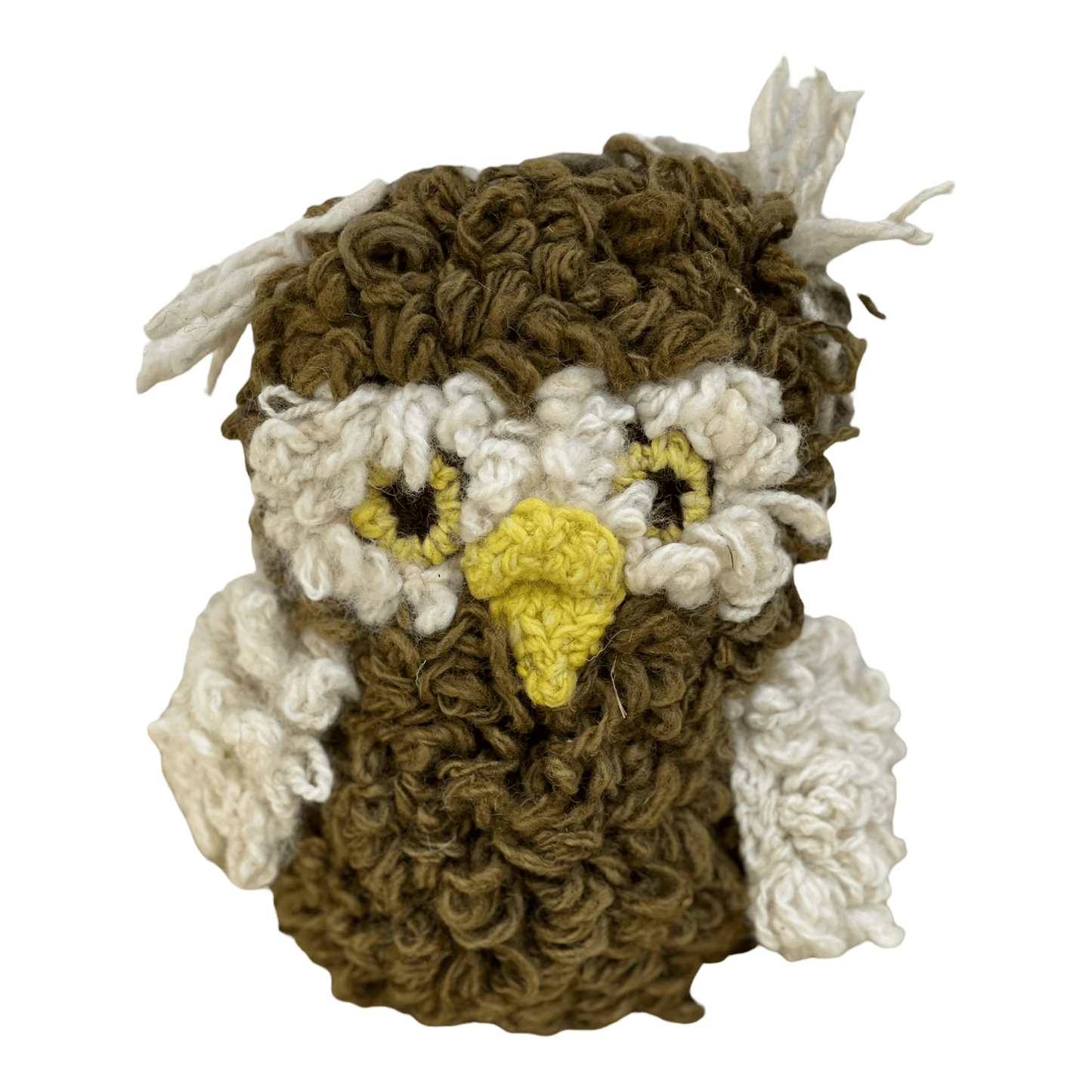Doudou hibou - fait main - en laine bio éco-responsable - ARCHIE - Studio Matongé