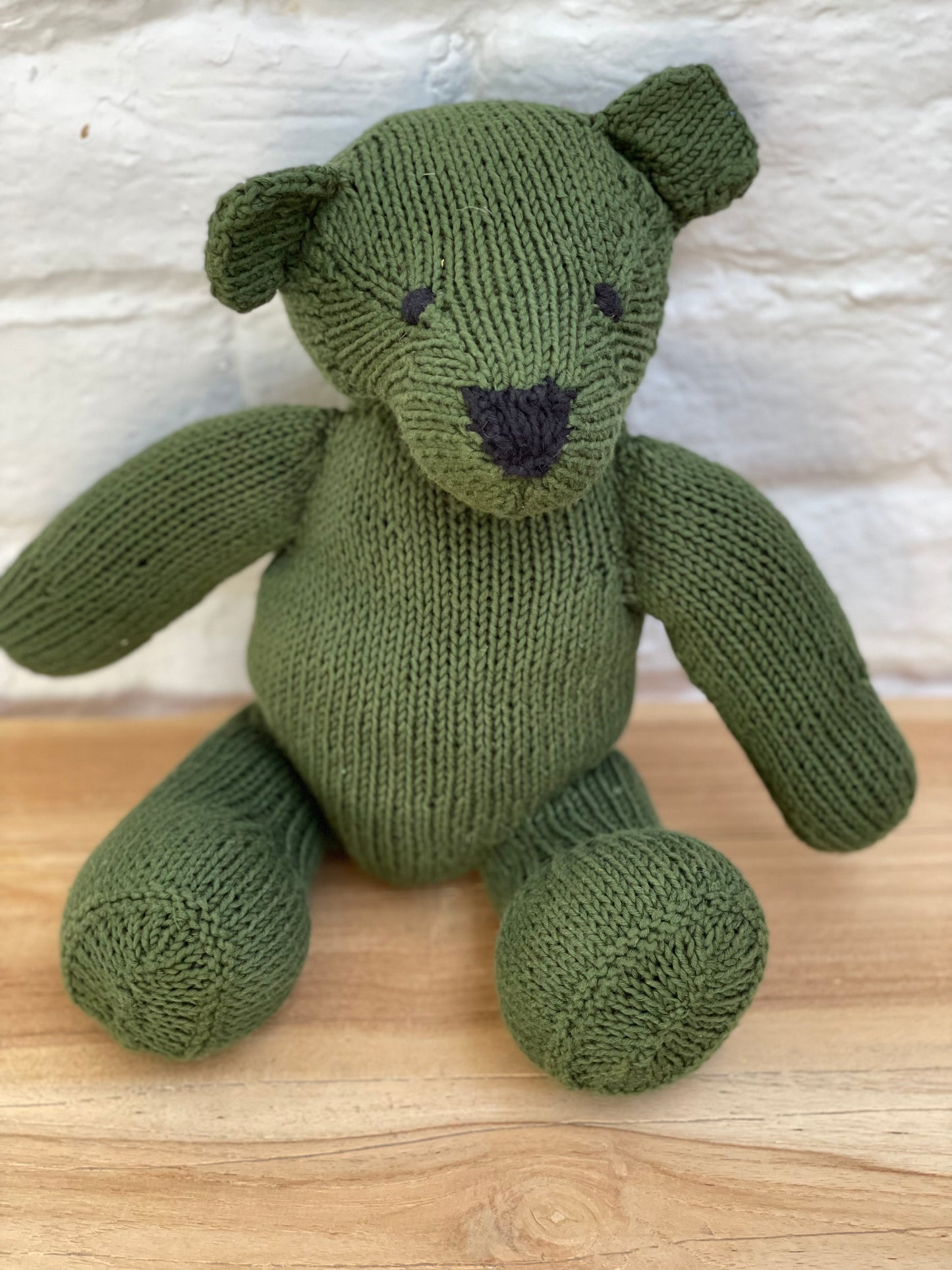 Eco-responsible soft toy in GOTS certified organic cotton - bear - LÉON